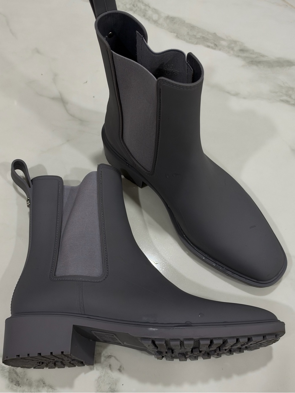 Sam Edelman Matte Charcoal Chelsea Ankle Boots